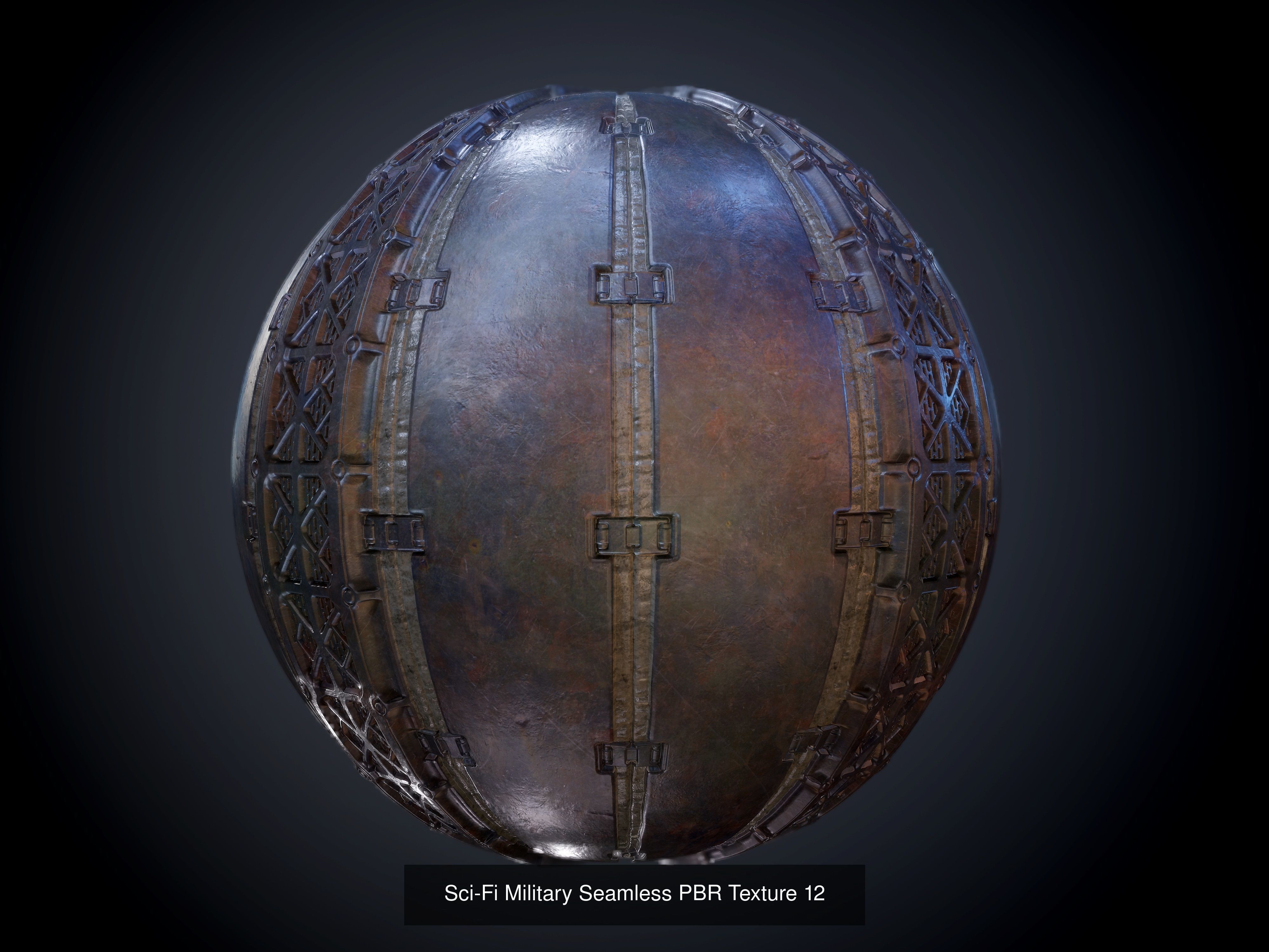 64 Sci-fi Military Seamless PBR Textures Collection 01 Texture_16