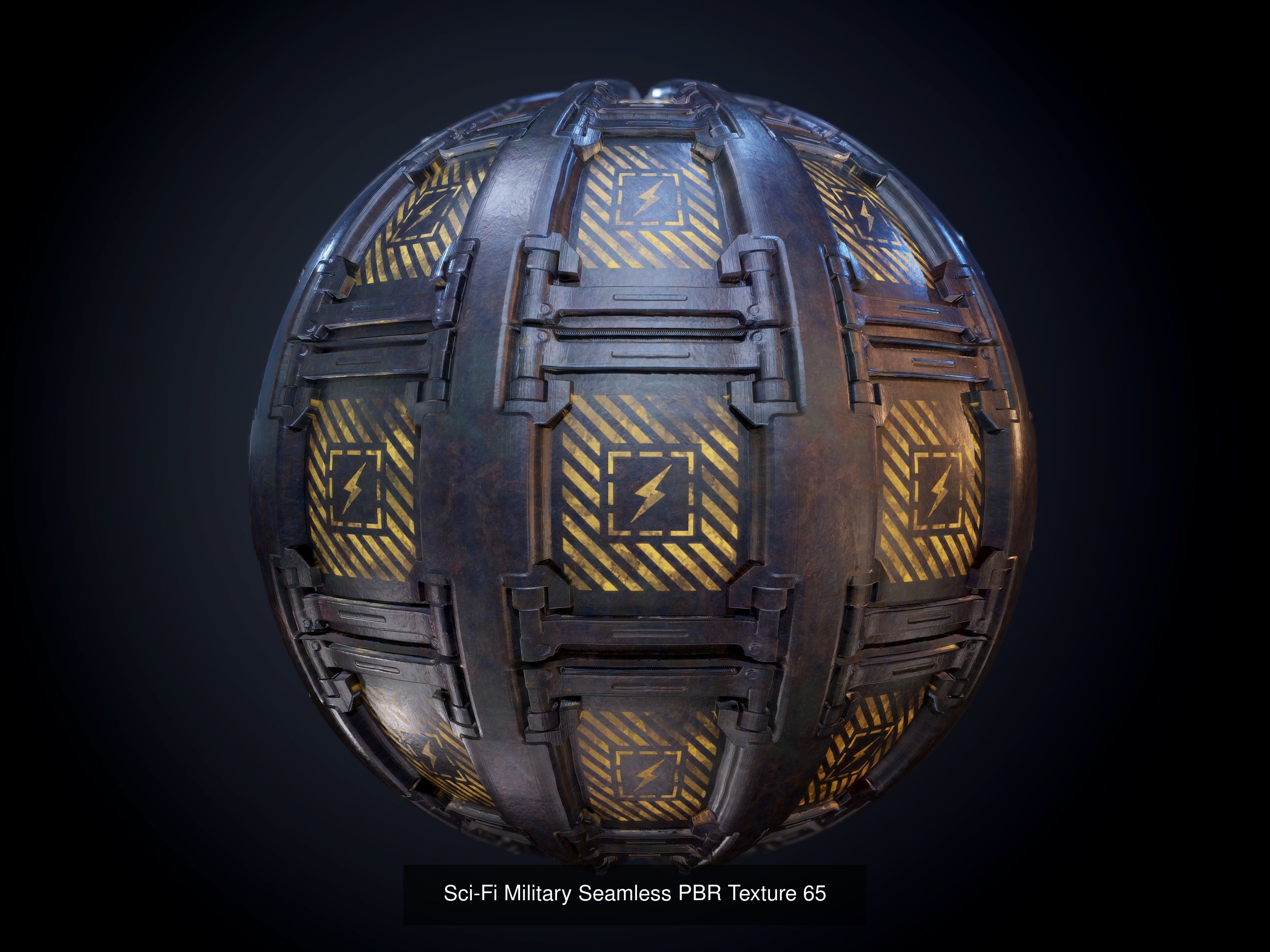 64 Sci-fi Military Seamless PBR Textures Collection 01 Texture_68