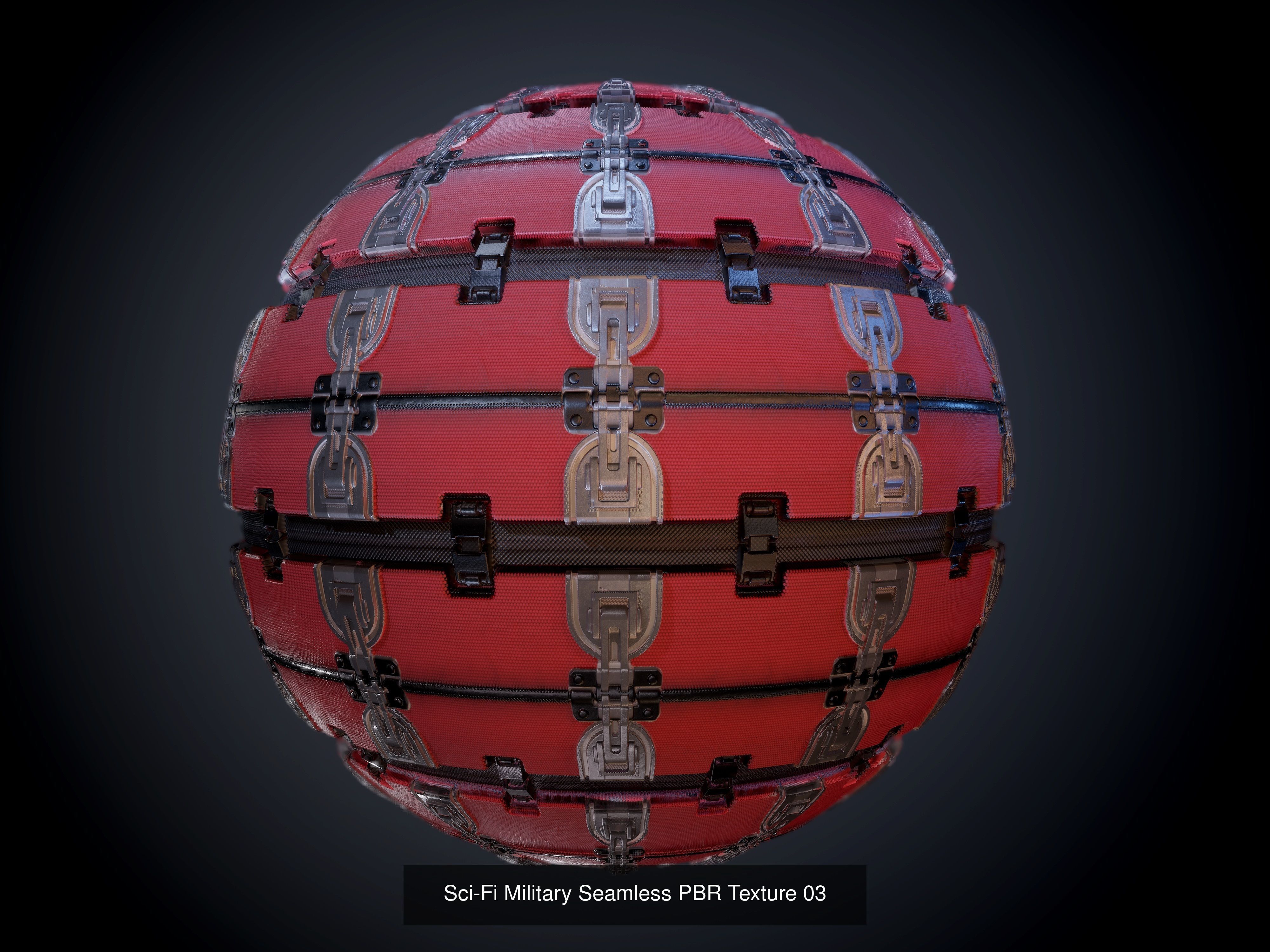64 Sci-fi Military Seamless PBR Textures Collection 01 Texture_7