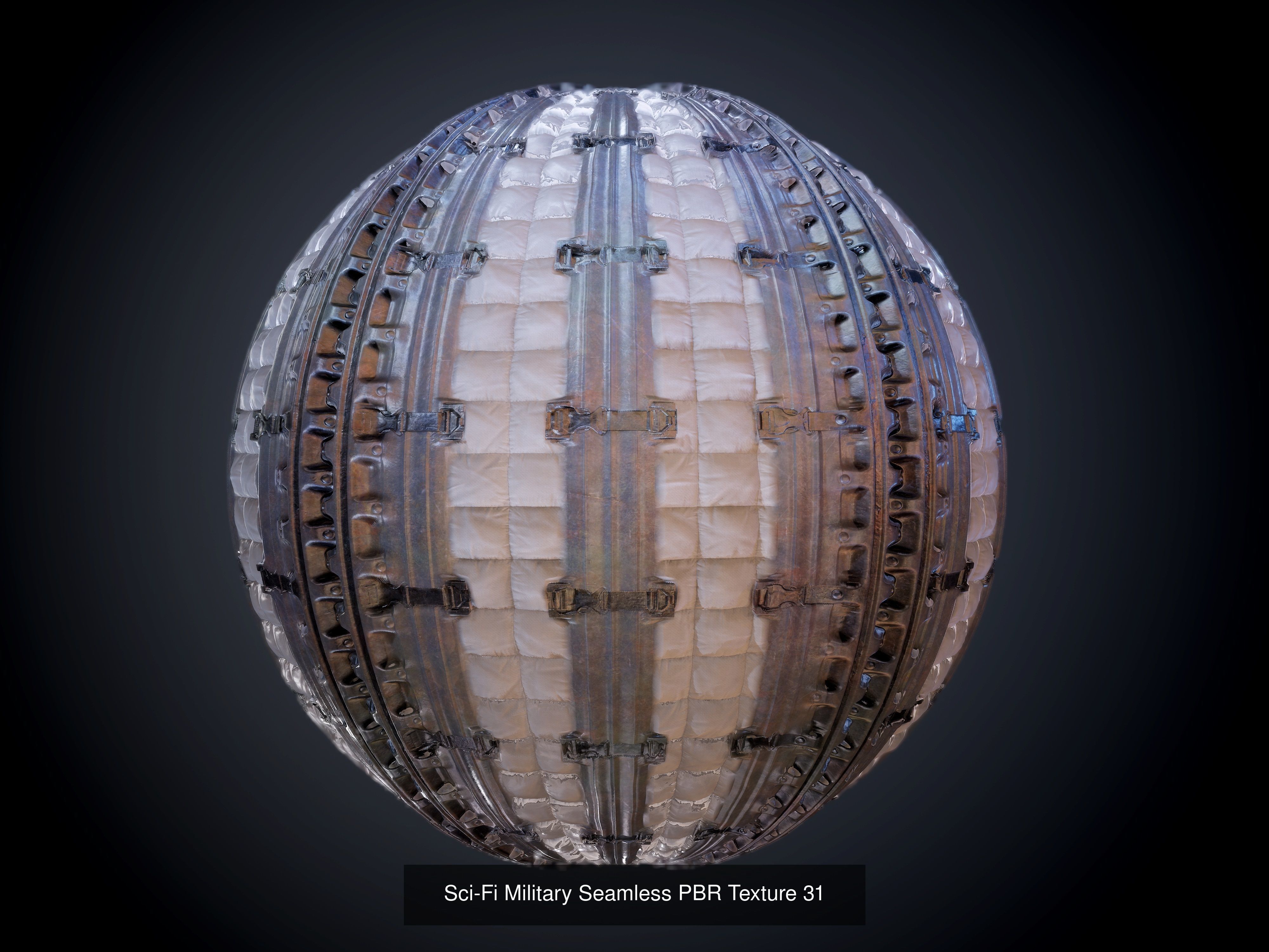 64 Sci-fi Military Seamless PBR Textures Collection 01 Texture_35