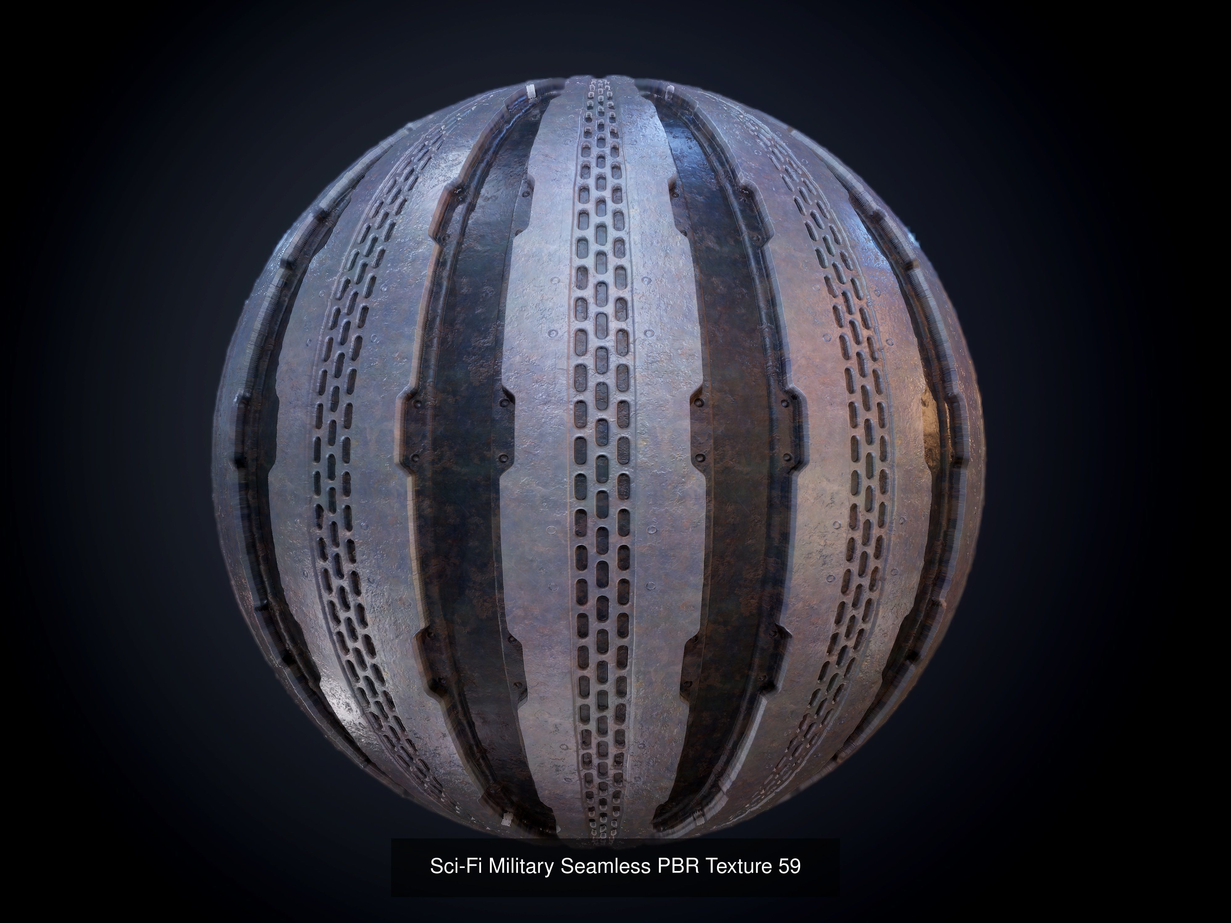 64 Sci-fi Military Seamless PBR Textures Collection 01 Texture_62