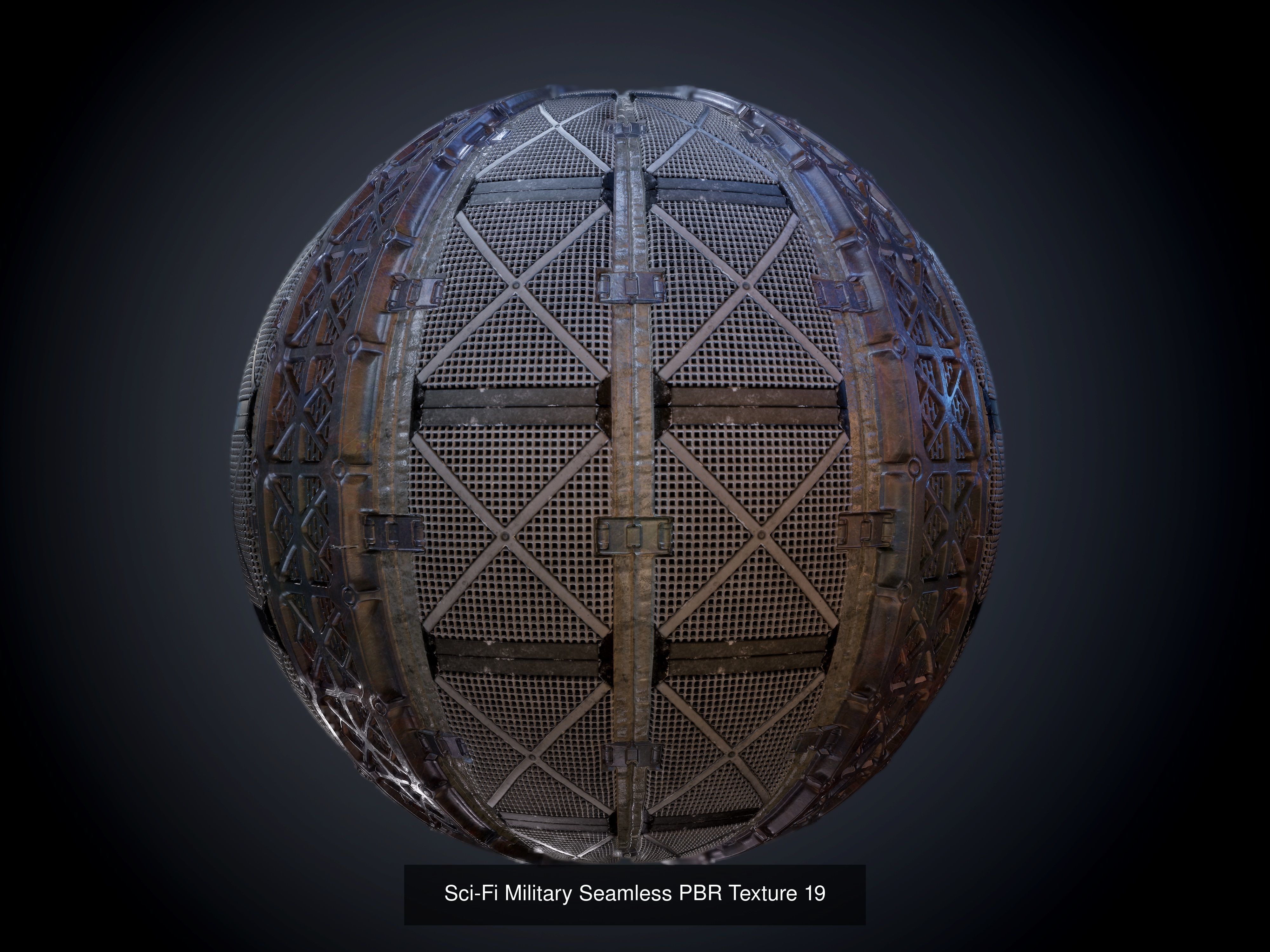 64 Sci-fi Military Seamless PBR Textures Collection 01 Texture_23