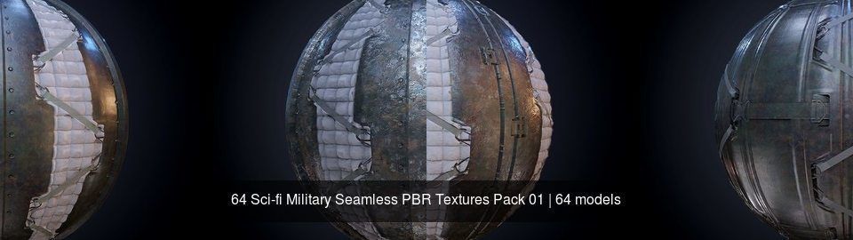 64 Sci-fi Military Seamless PBR Textures Collection 01 Texture_4
