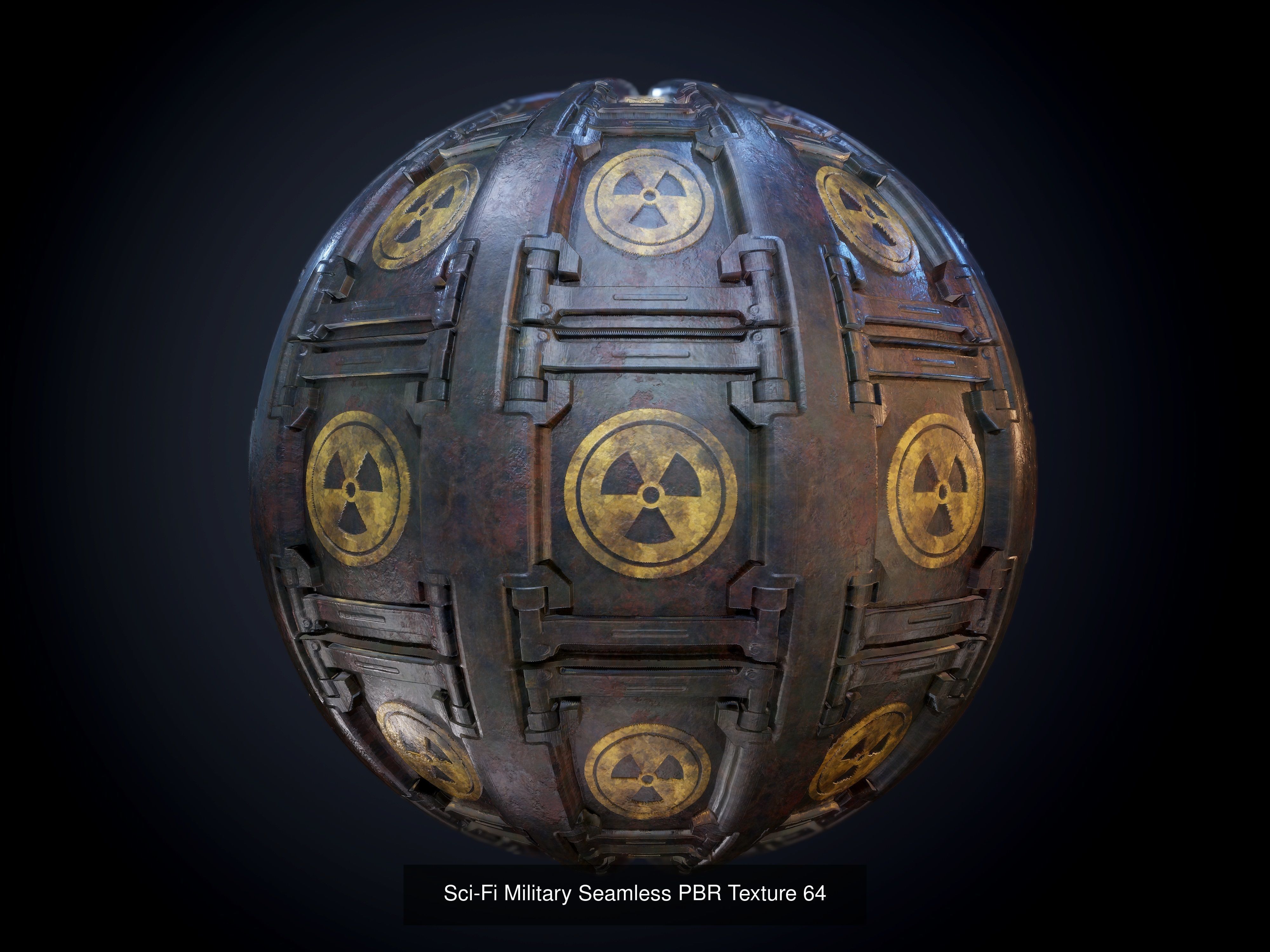 64 Sci-fi Military Seamless PBR Textures Collection 01 Texture_67