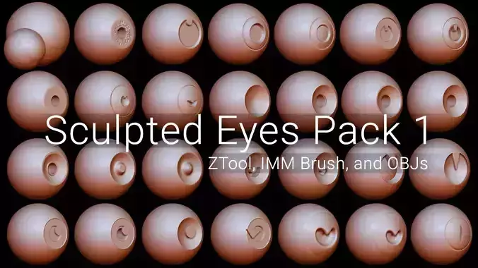 Sculpted Eyes Pack 1 3D model