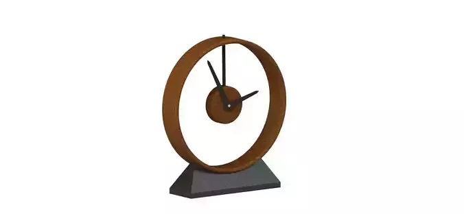clock with circular base