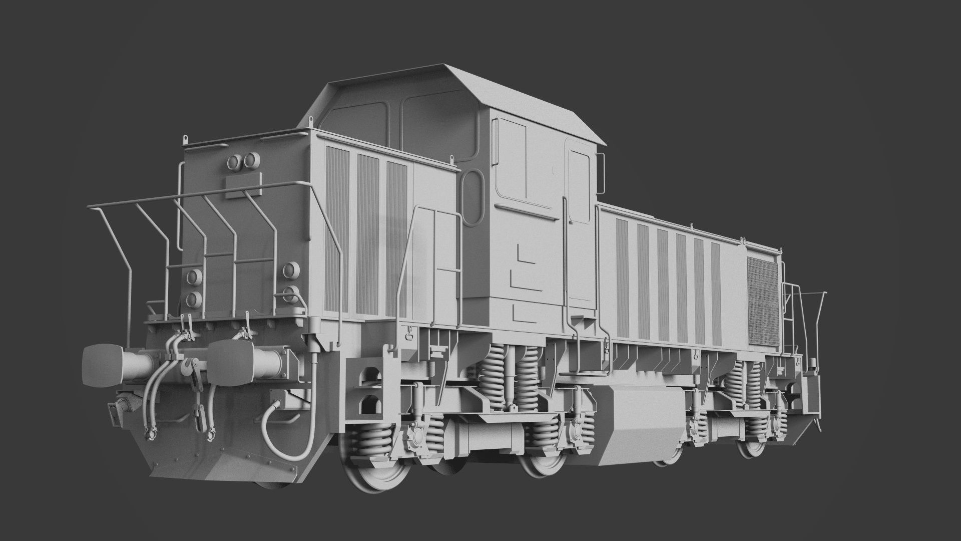 DHS131 locomotive 3D model_3