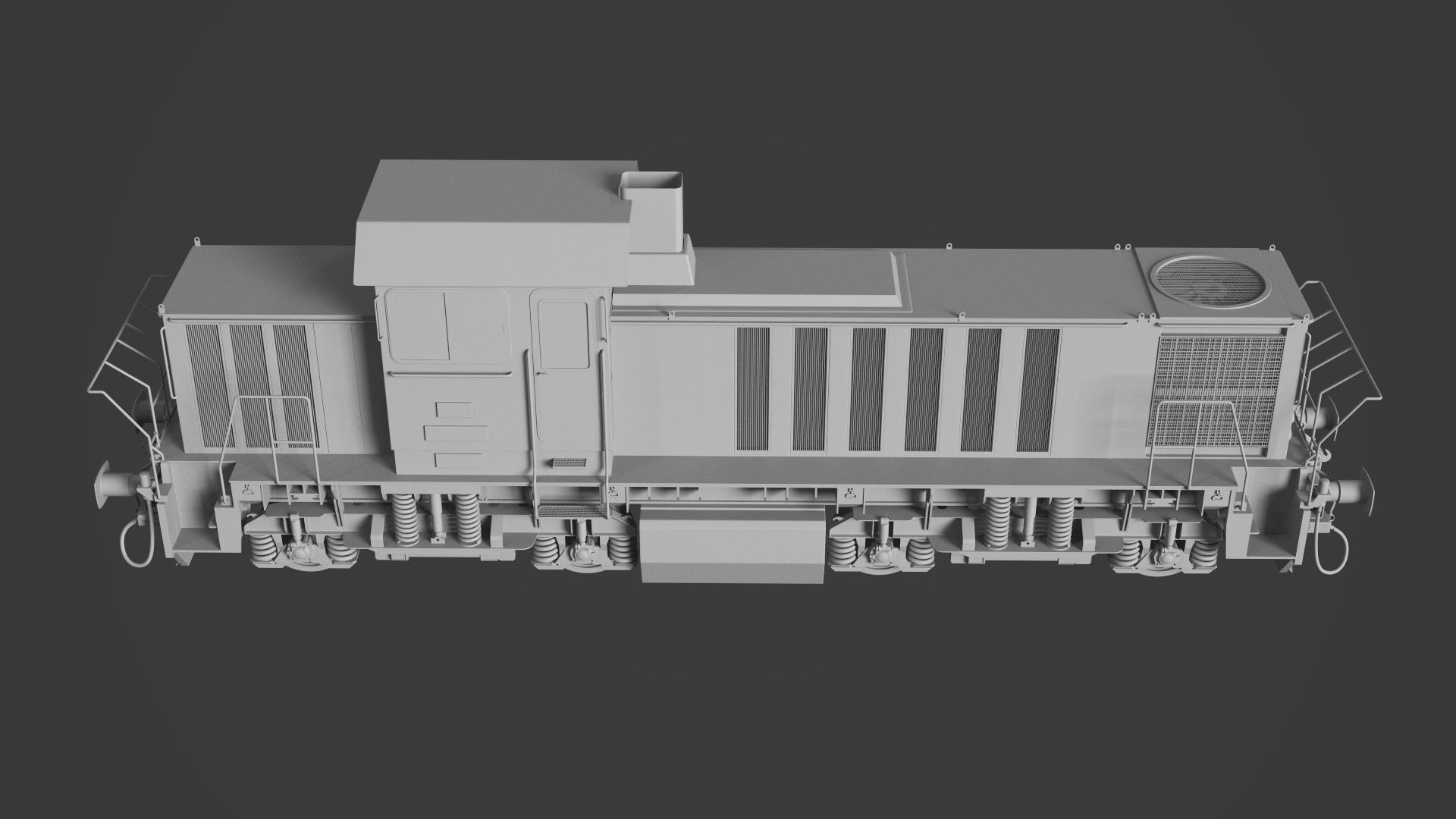 DHS131 locomotive 3D model_2