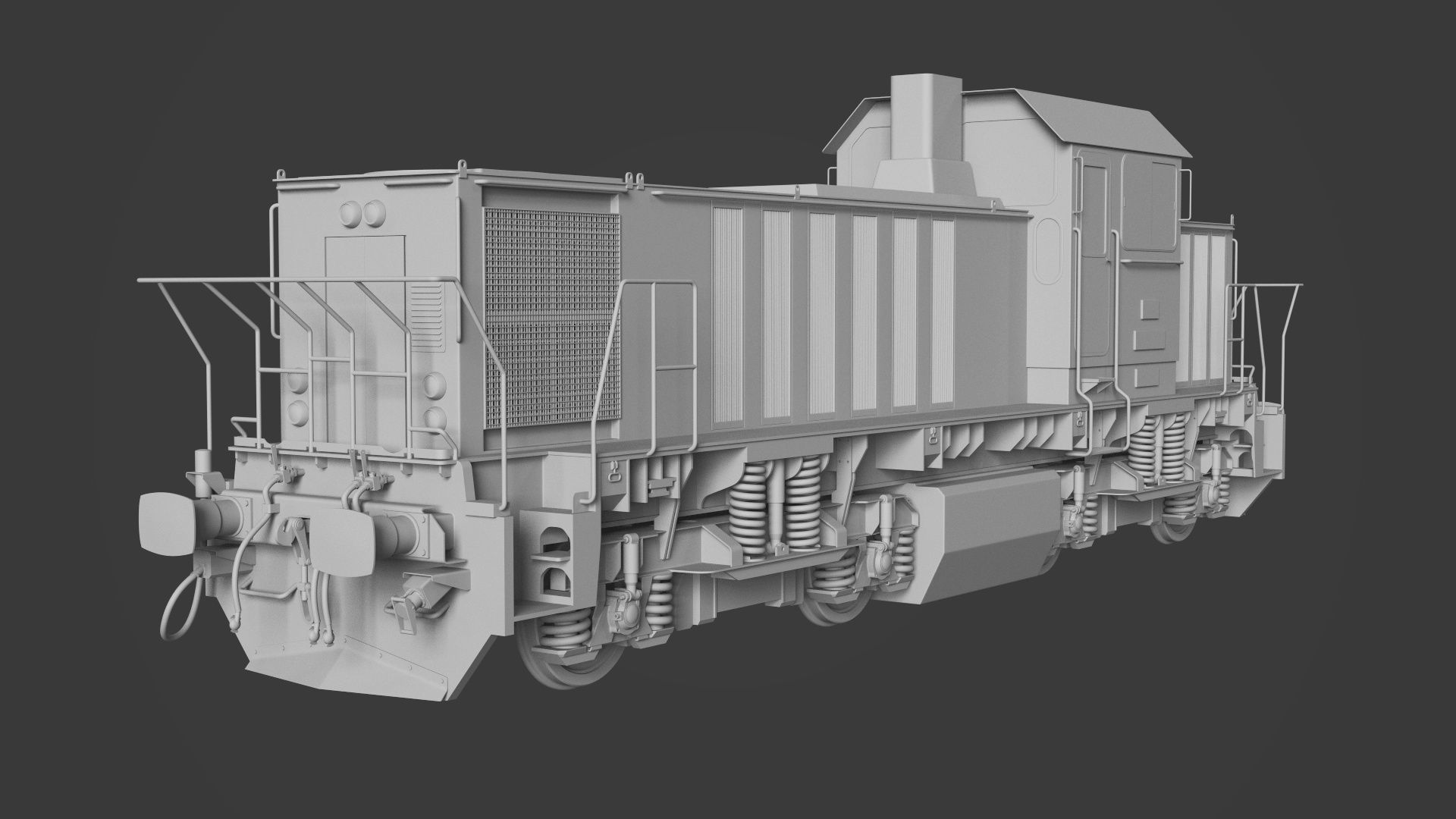 DHS131 locomotive 3D model_1