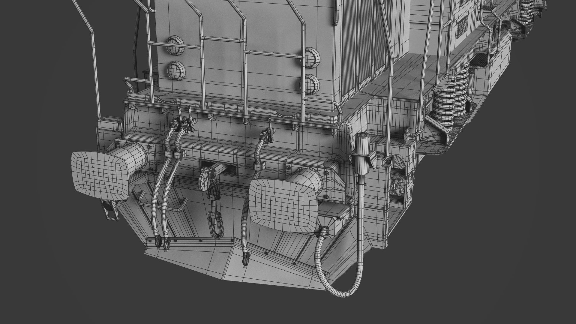 DHS131 locomotive 3D model_10