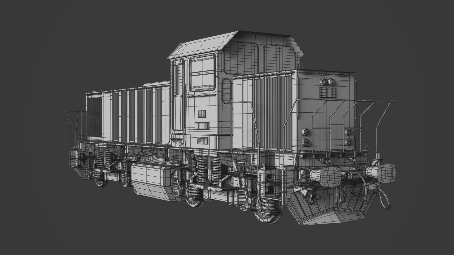 DHS131 locomotive 3D model_8