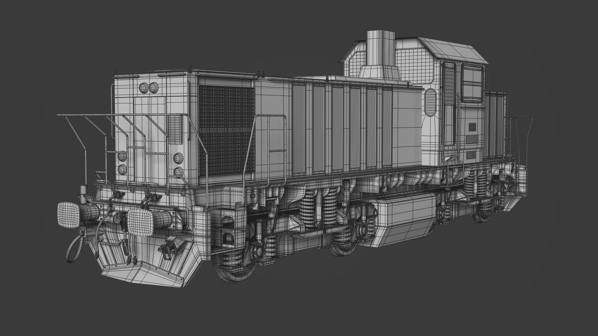 DHS131 locomotive 3D model_9