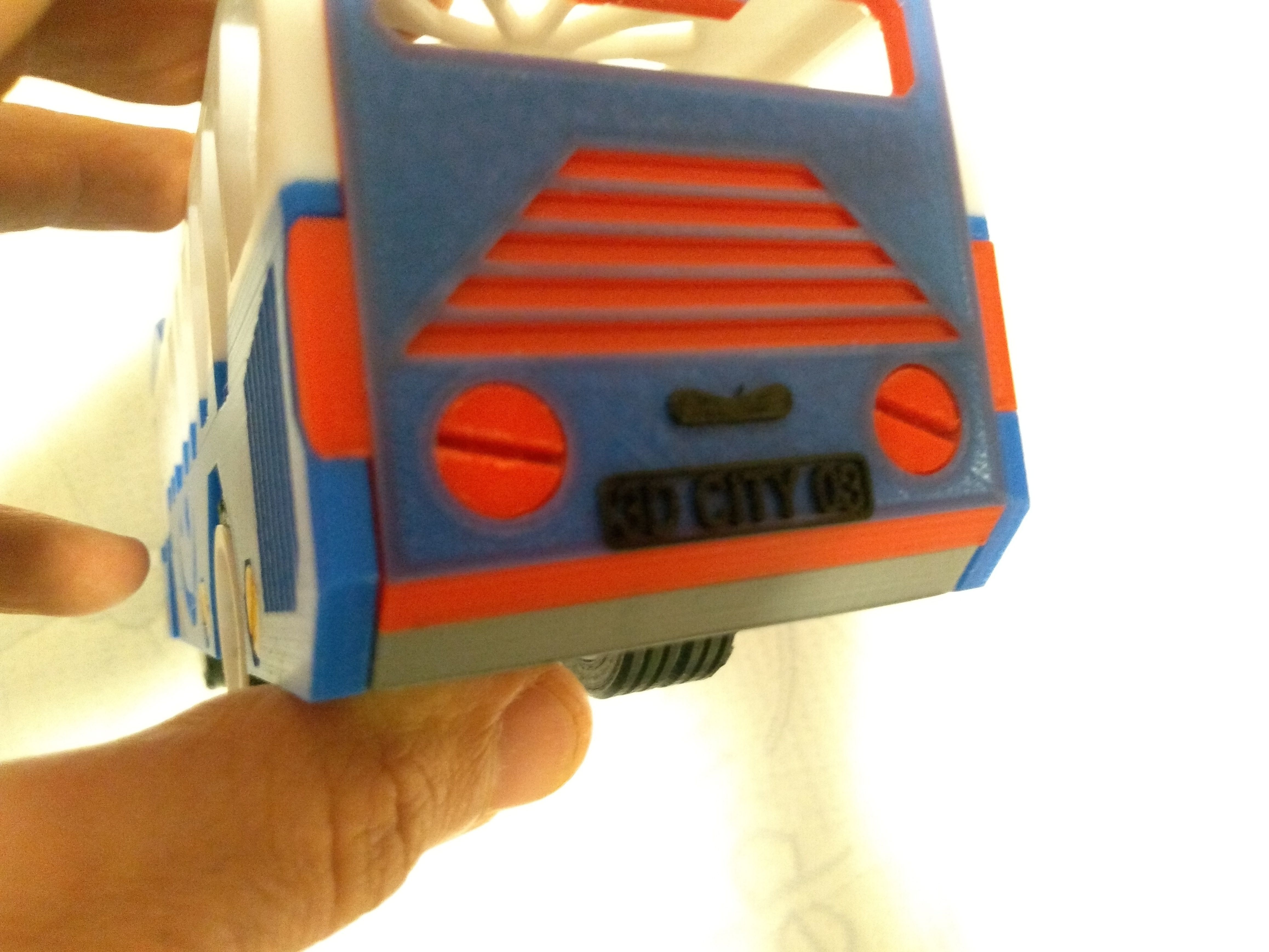 City bus toy - the short version - fully 3d printable 3D print model_10