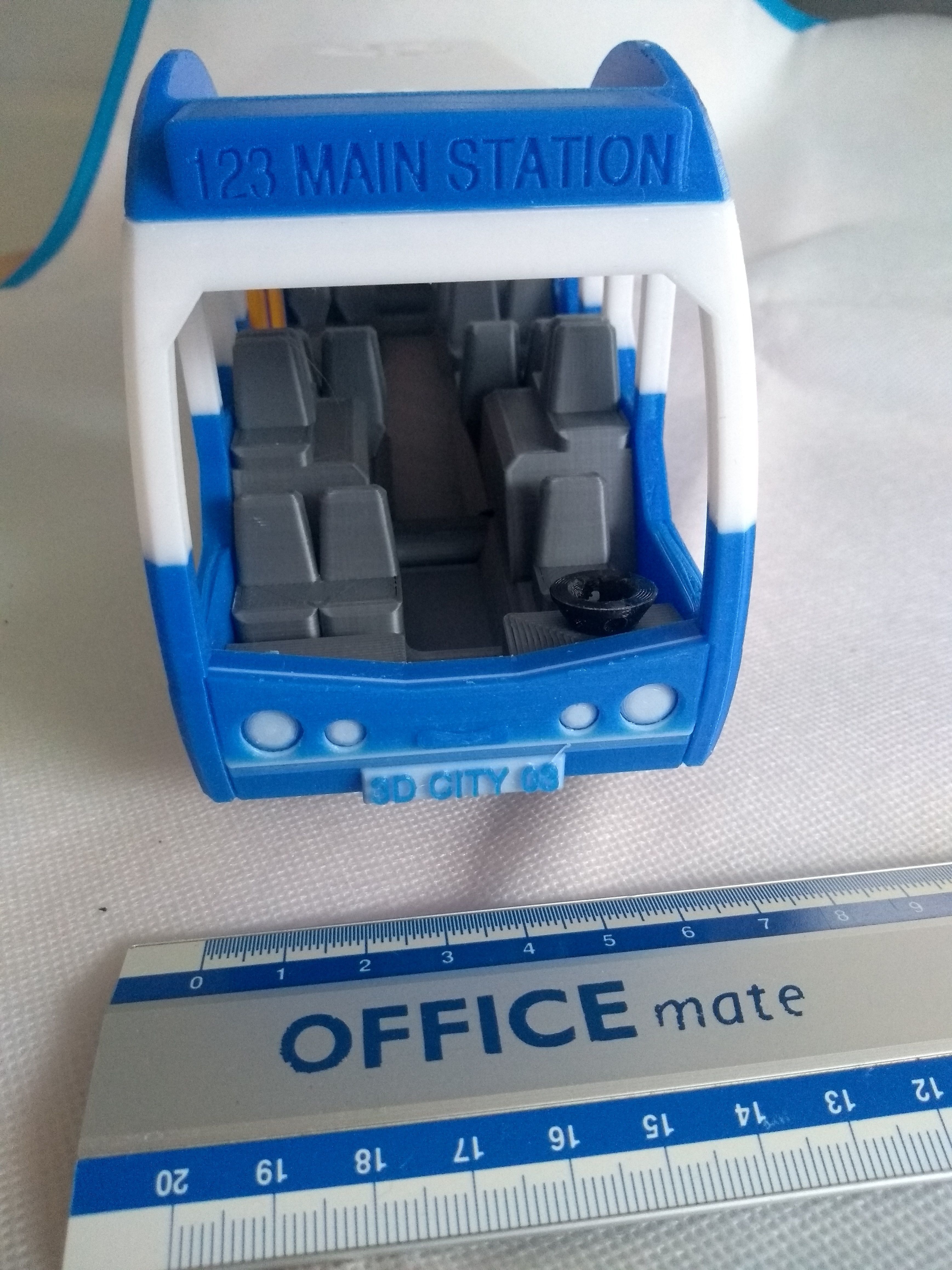 City bus toy - the short version - fully 3d printable 3D print model_3