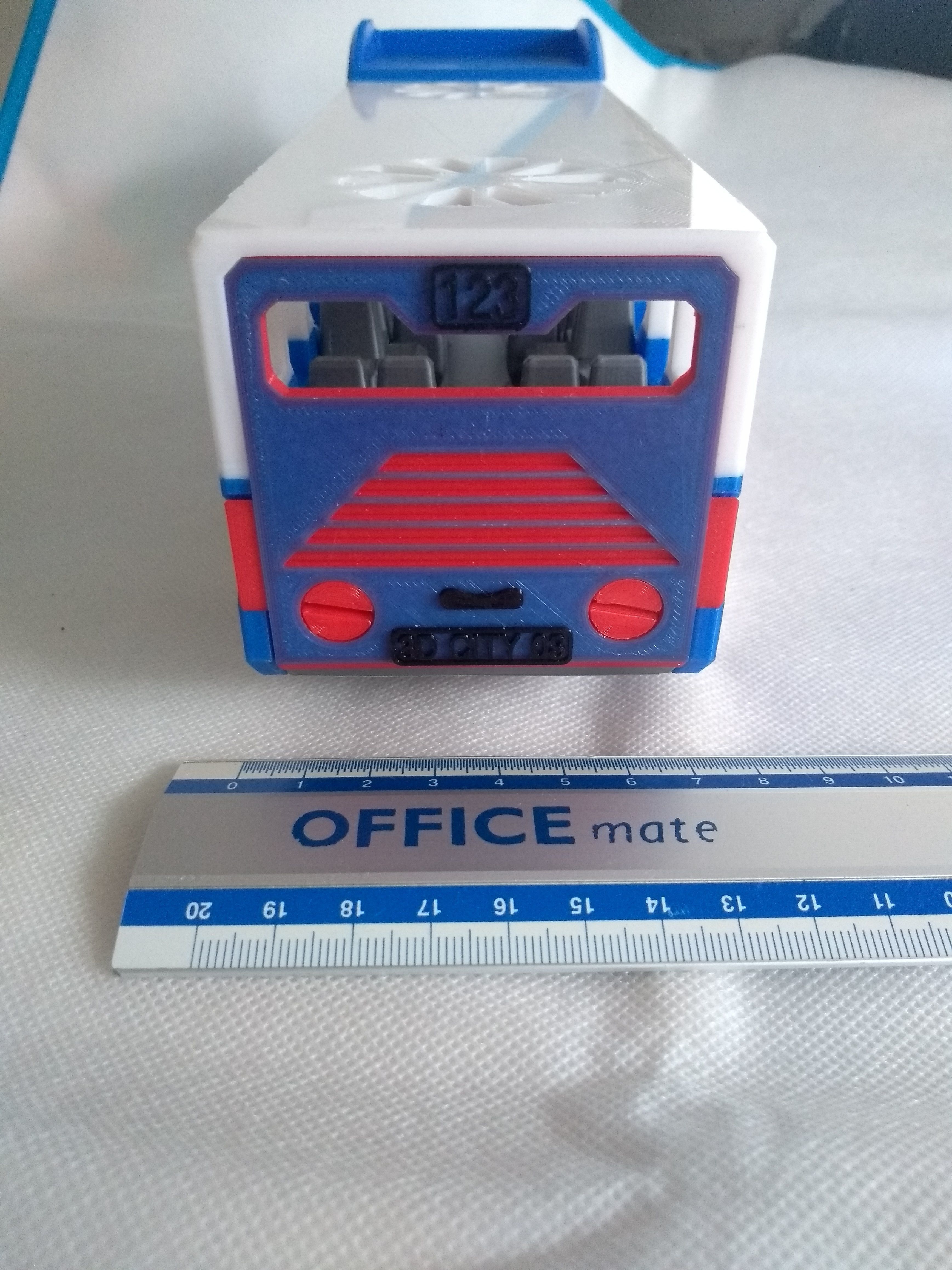 City bus toy - the short version - fully 3d printable 3D print model_5