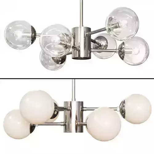 Karrington 6-Light Chandelier Nickel