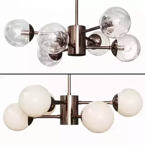 Karrington 6-Light Chandelier Brown