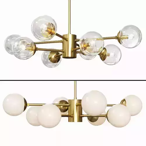 Karrington 8-Light Chandelier Brass