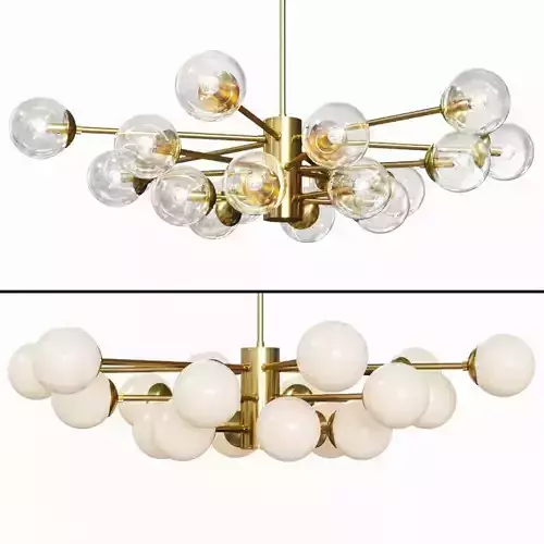 Karrington Large Chandelier Brass