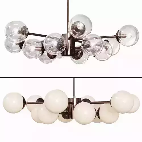 Karrington Small Chandelier Brown
