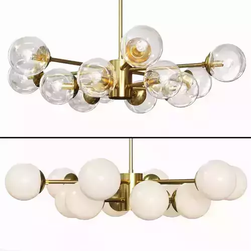 Karrington Small Chandelier Brass