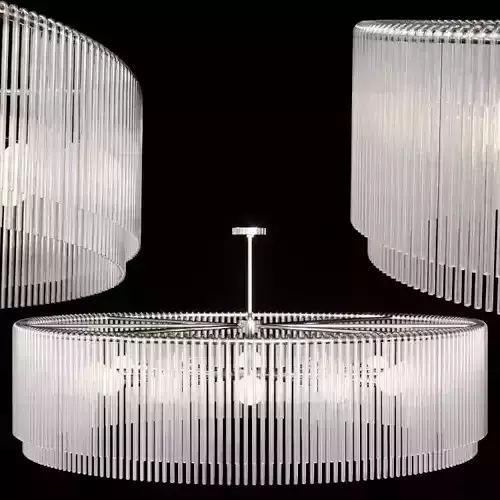 Royalton Large Chandelier Nickel