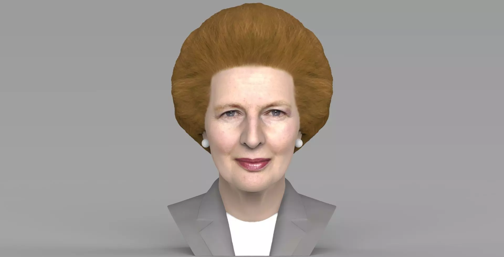 Margaret Thatcher bust ready for full color 3D printing 3D print model