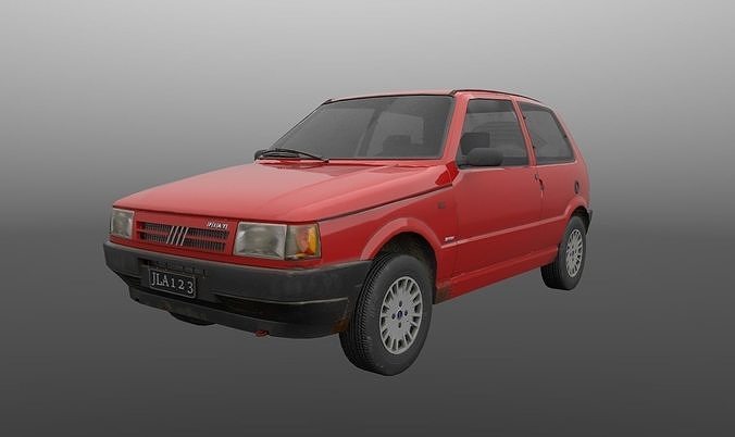Fiat Uno Mille EP 1994 Low-poly 3D model