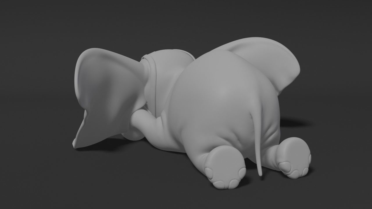 Baby Dumbo 3D print model_6