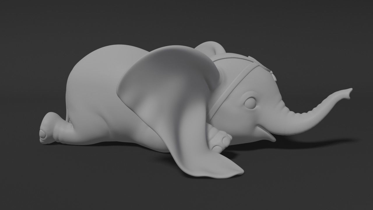 Baby Dumbo 3D print model_3