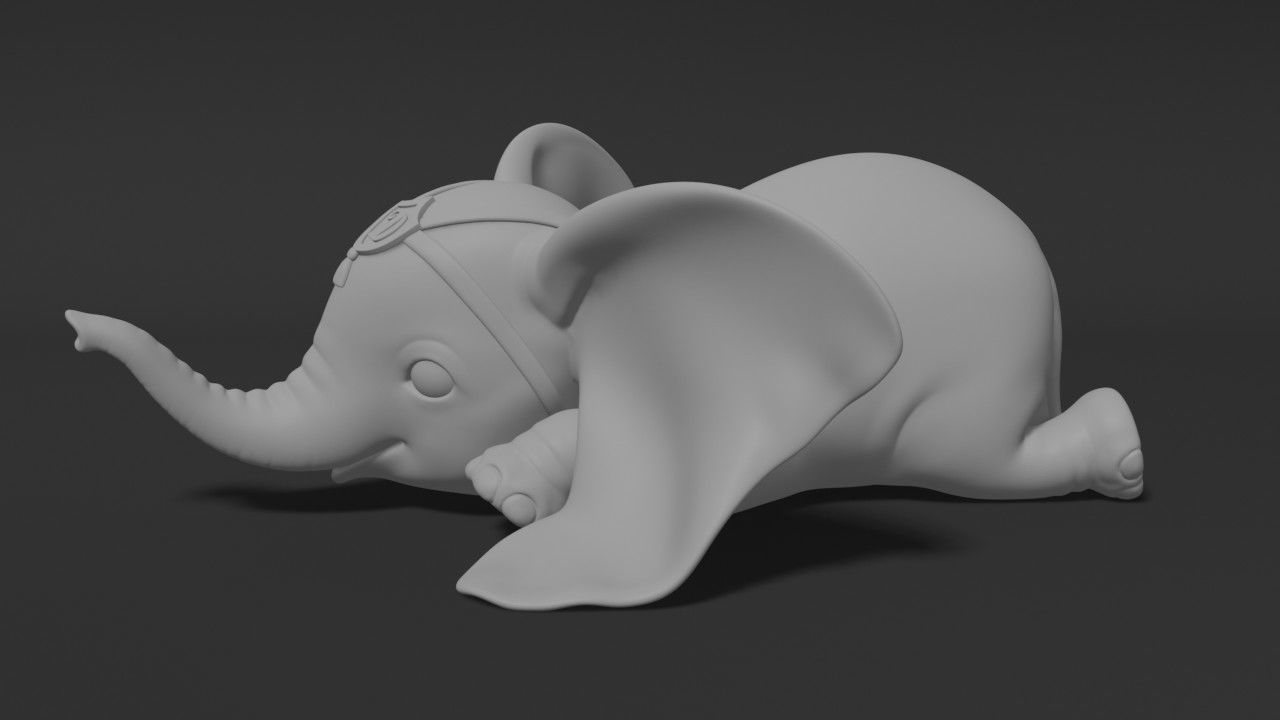 Baby Dumbo 3D print model_7
