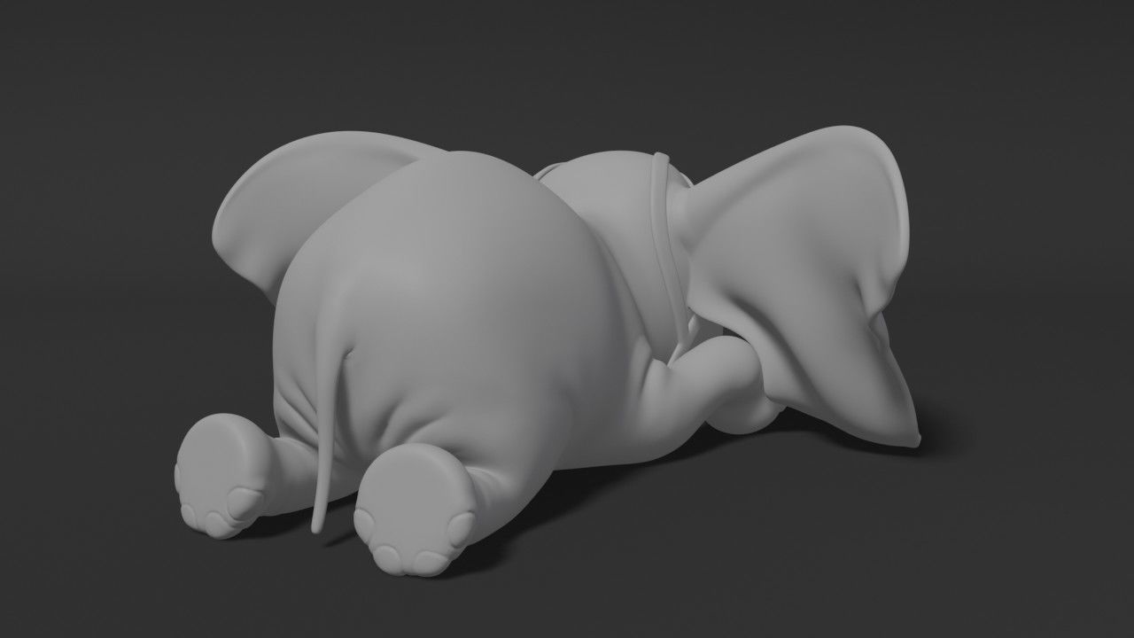Baby Dumbo 3D print model_4