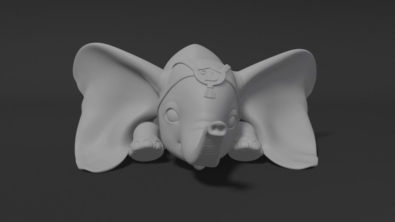 Baby Dumbo 3D print model_1