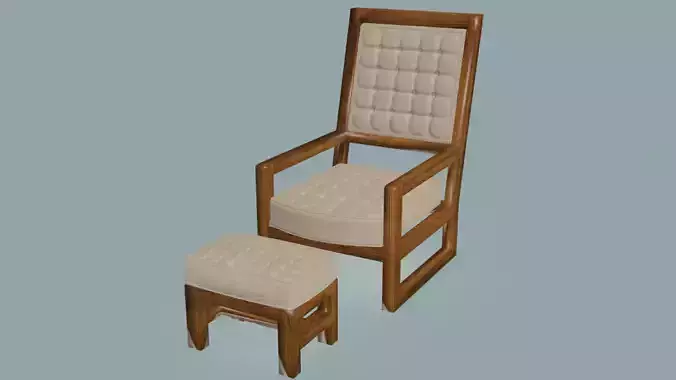 Bristol Armchair with pouf