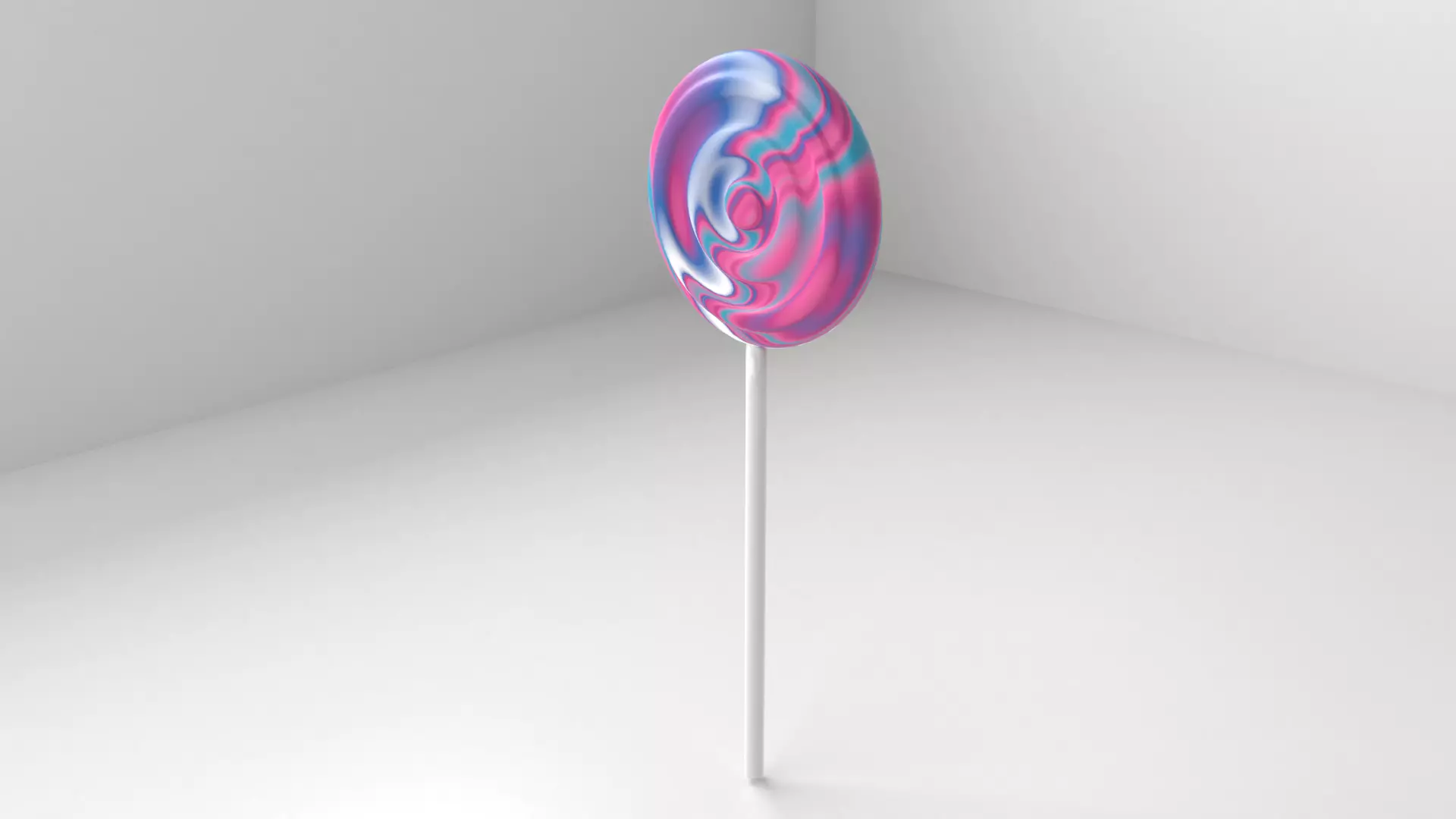 Rainbow Lollipop 6 3D model_0