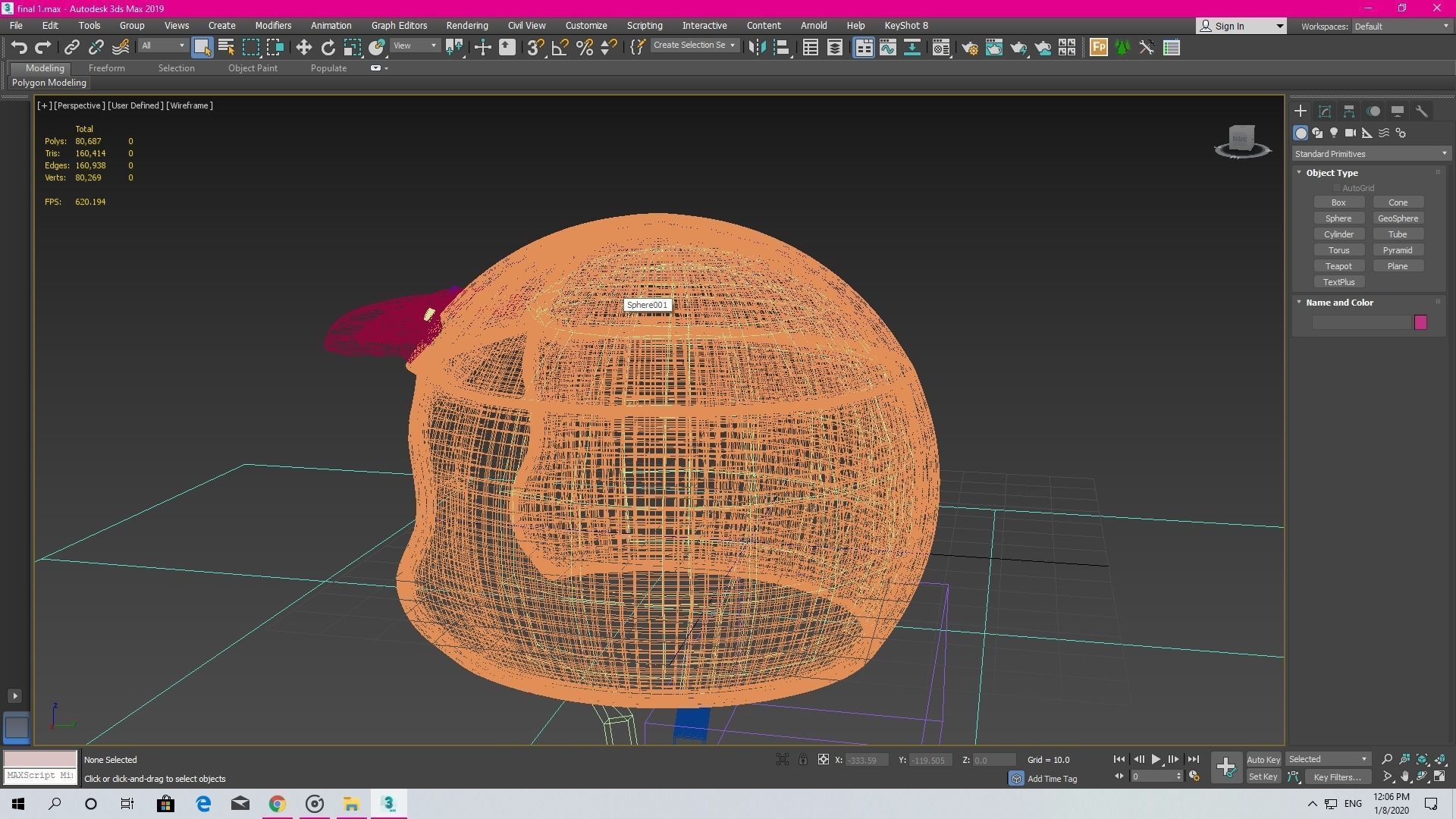 Helmet motorcycle in turquoise Free 3D model_4
