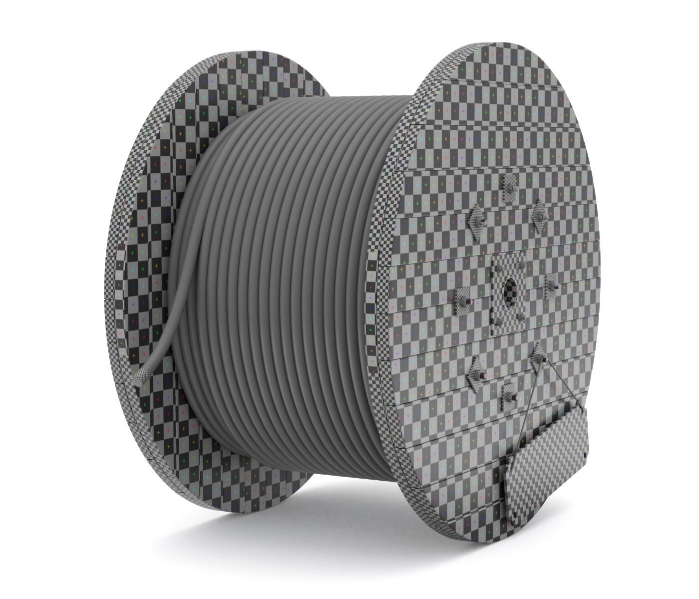 Cable Drum 3D model_11