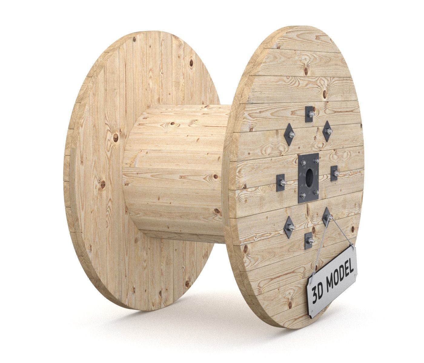 Cable Drum 3D model_1