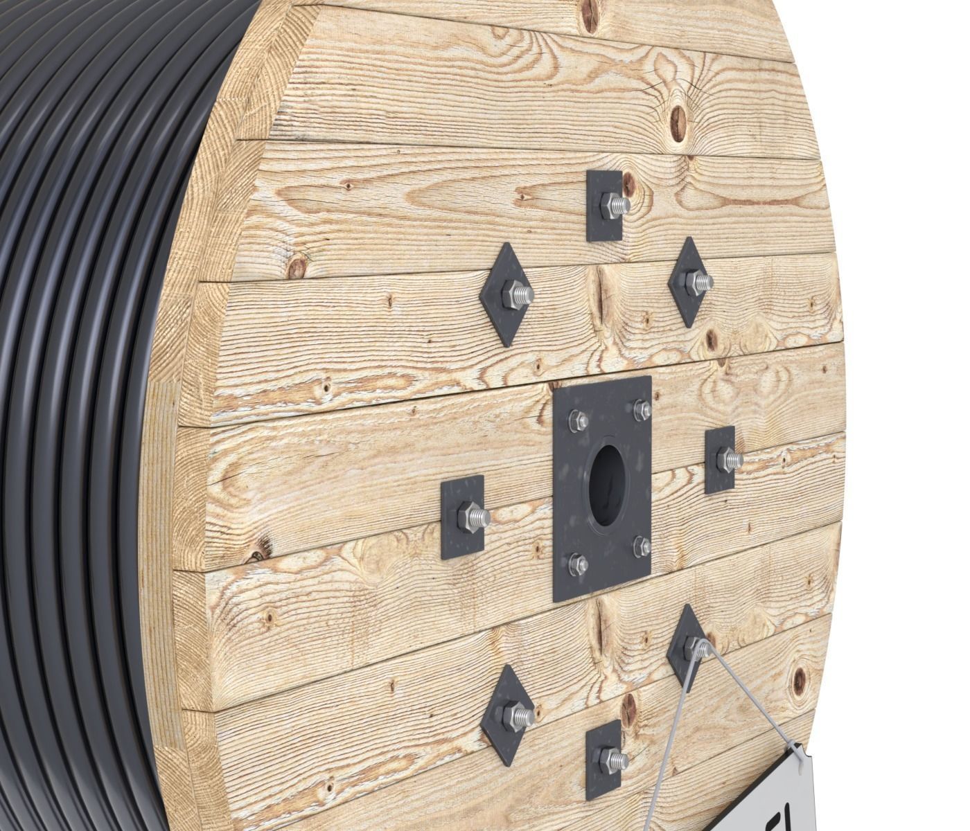 Cable Drum 3D model_4