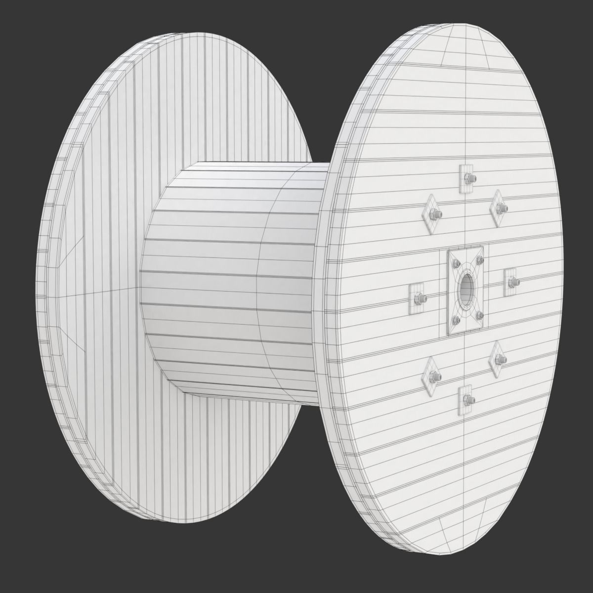 Cable Drum 3D model_24