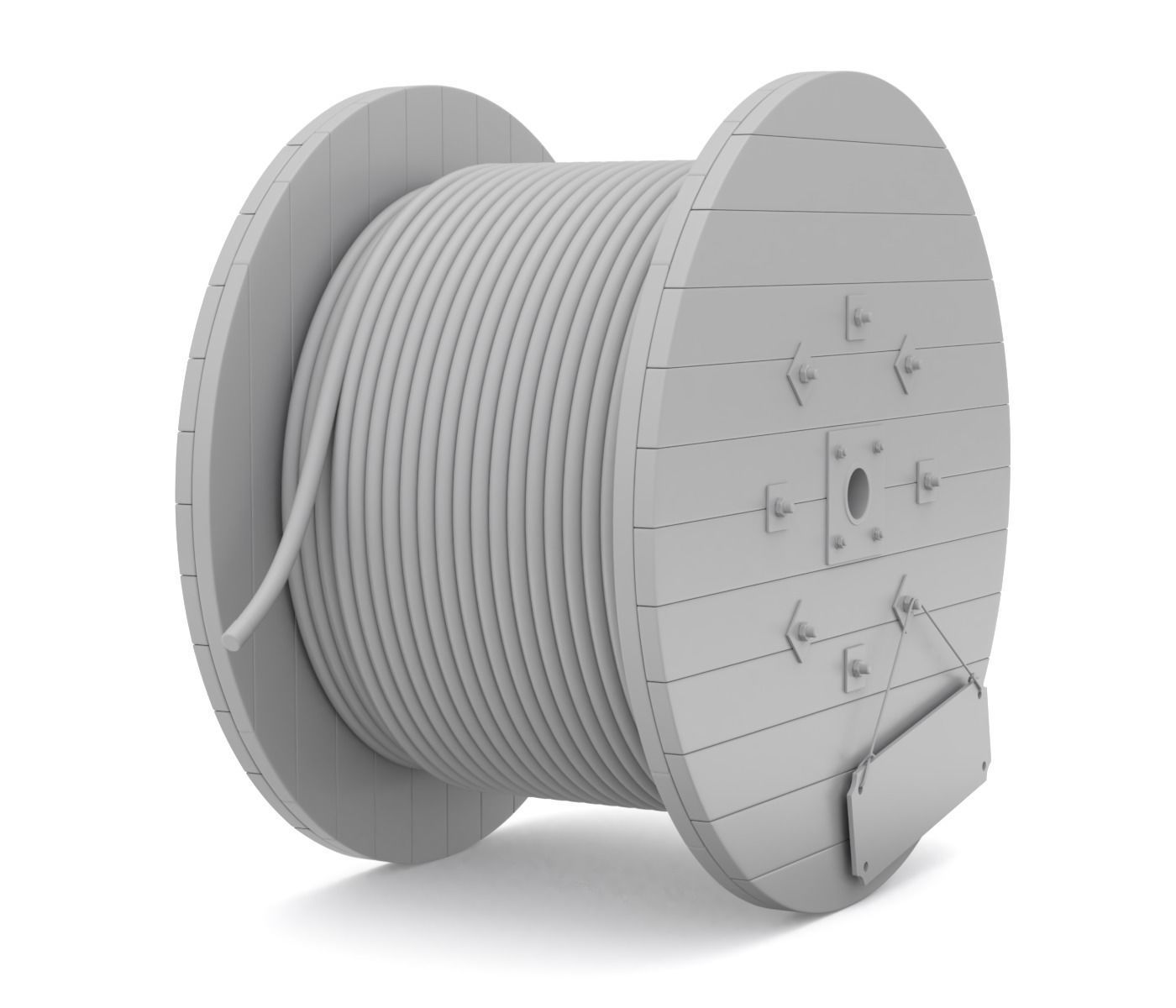 Cable Drum 3D model_12