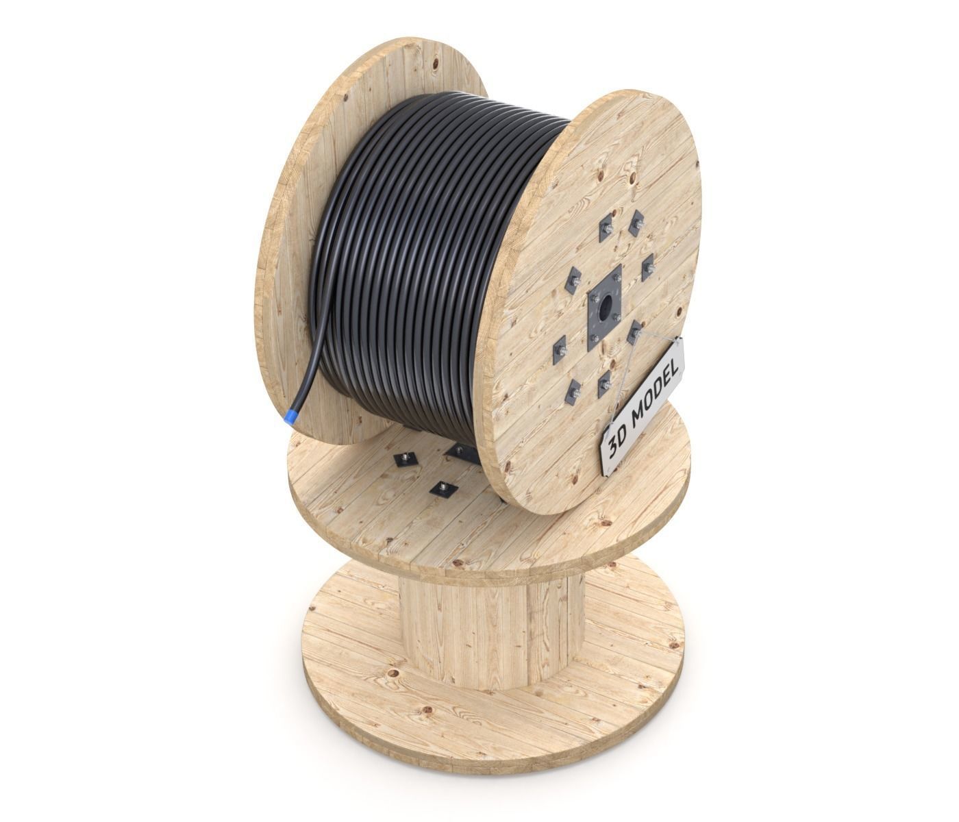 Cable Drum 3D model_9