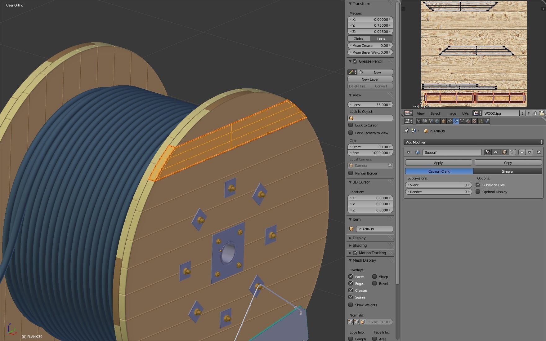 Cable Drum 3D model_22