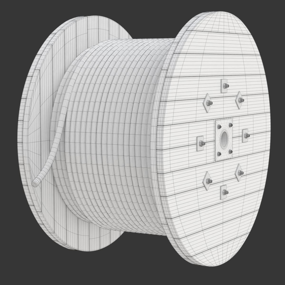 Cable Drum 3D model_28