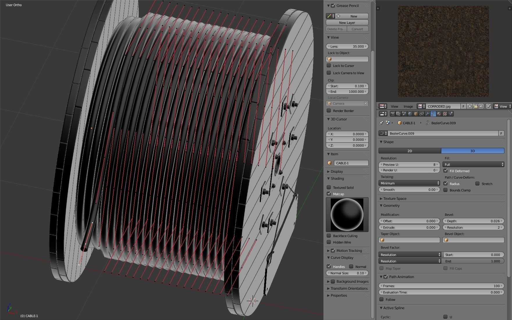 Cable Drum 3D model_18