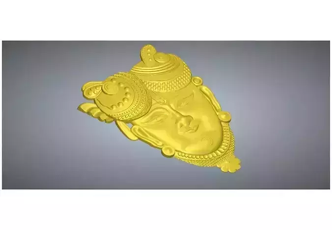 HINDU-LORD-SHREENATHJI-SHREE-KRISHNA-ARTCAM-WOOD-CARVING-3DMO... Low-poly 3D model