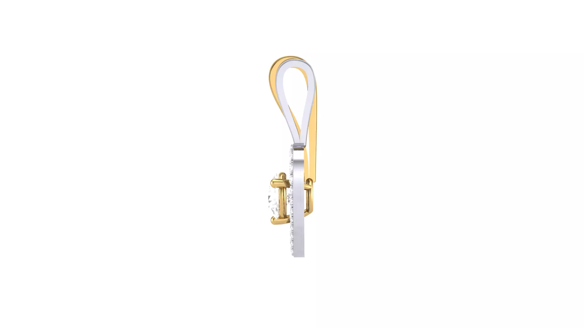 candera collection silver and rose gold necklace 3D print model_0