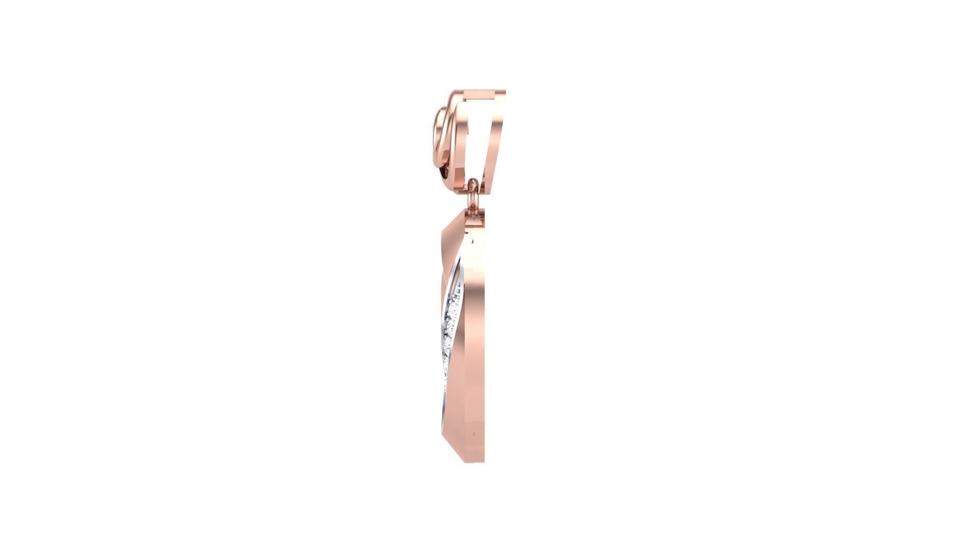 candera collection silver and rose gold necklace 3D print model_31