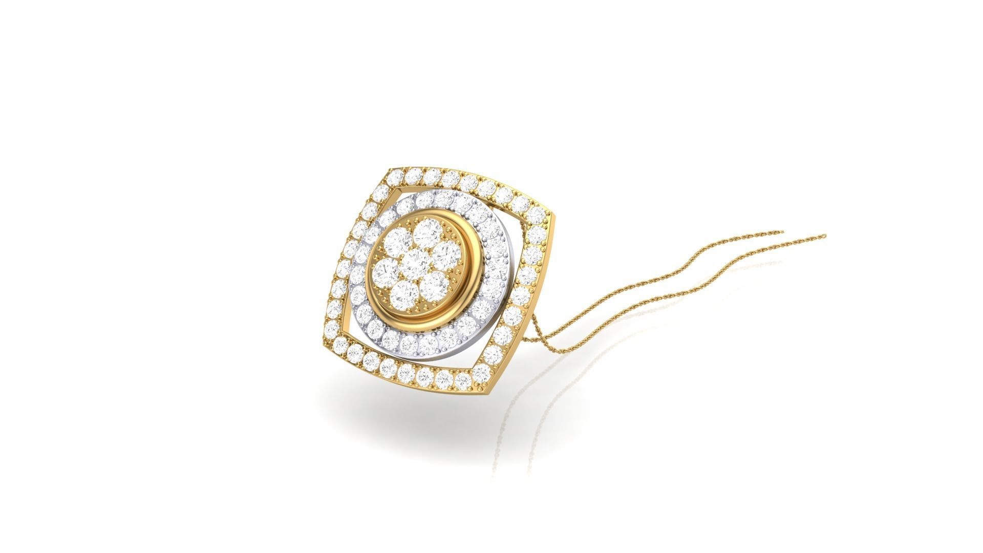 candera collection silver and rose gold necklace 3D print model_25