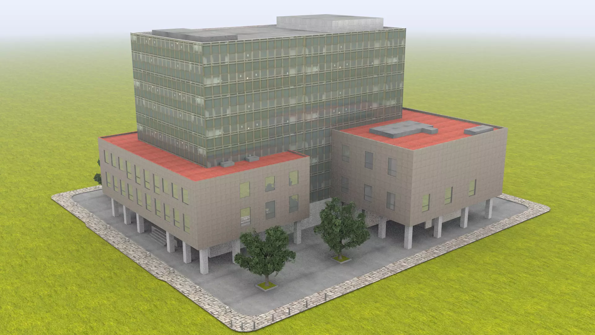 building school 3D model